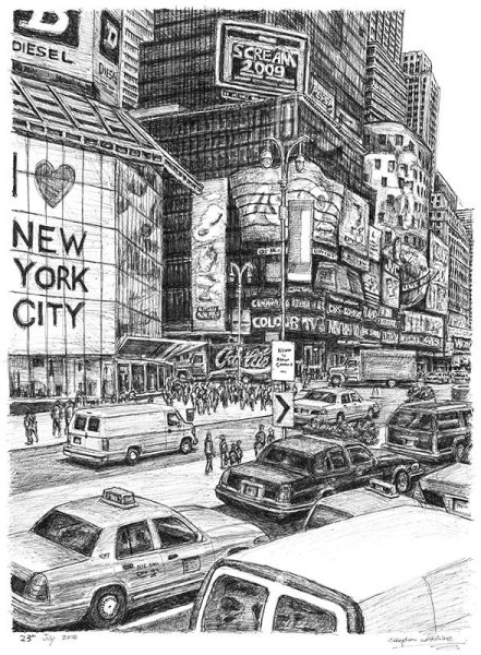 Нью Йорк зарисовка
