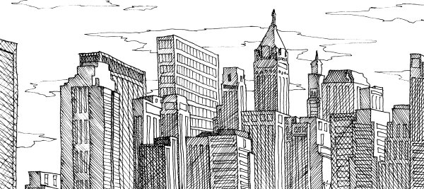 Эскиз города