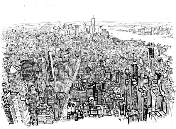 Скетч город