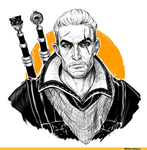 Ведьмак Геральт рисунок