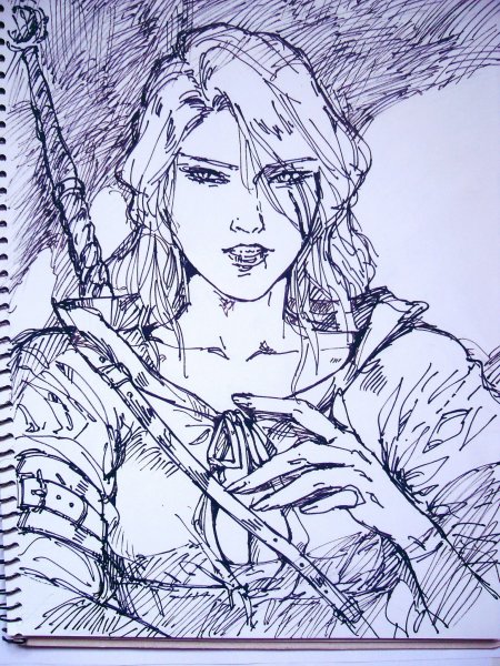 Ведьмак Цири скетч