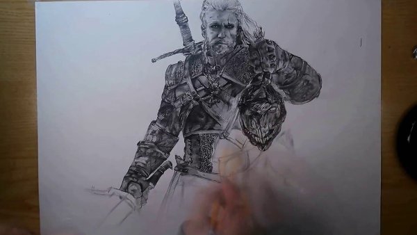Ведьмак 3 Дикая охота рисунки карандашом