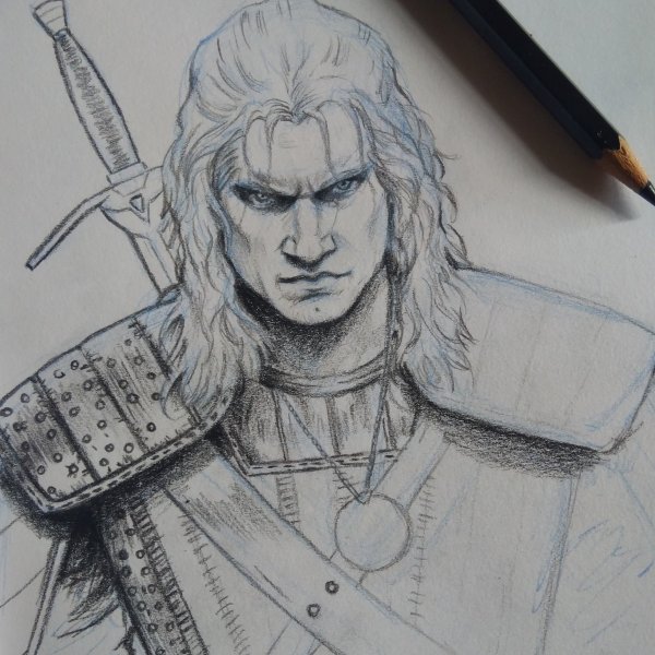 Скетч Ведьмак Геральт
