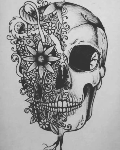 Эскизы тату скелет