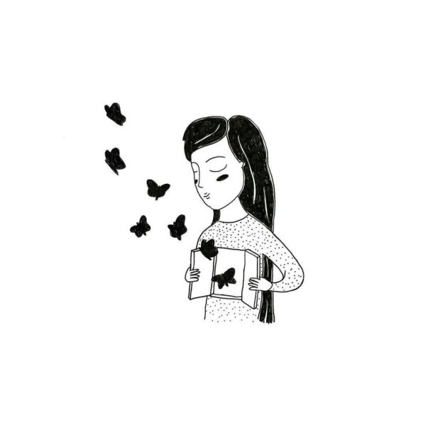 Чёрно-белые рисунки для срисовки легкие