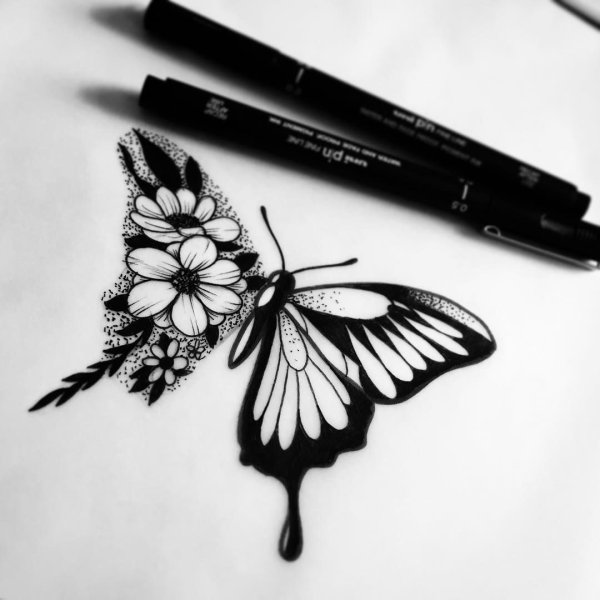 Тату эскиз баба