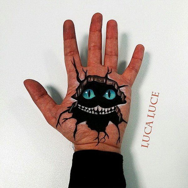 Рисунки на Хэллоуин на руке