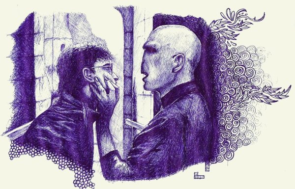 Рисунки ручкой Гарри Поттер