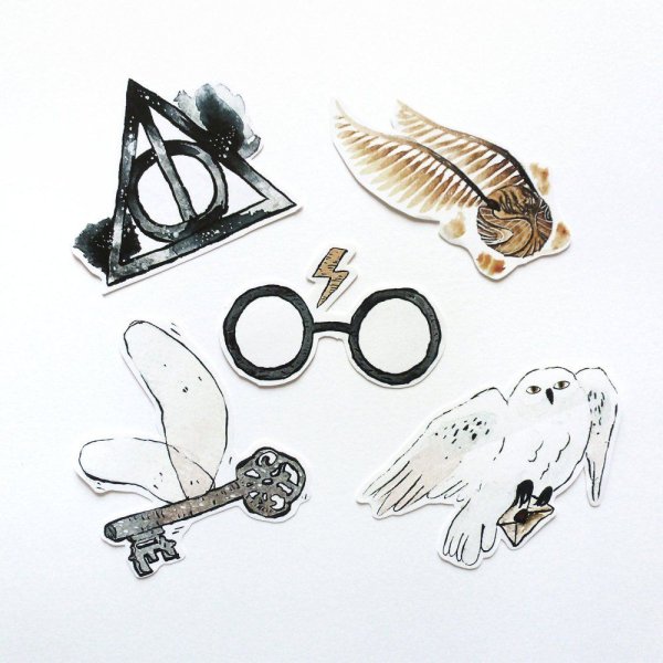 Вещи Гарри Поттера нарисовать