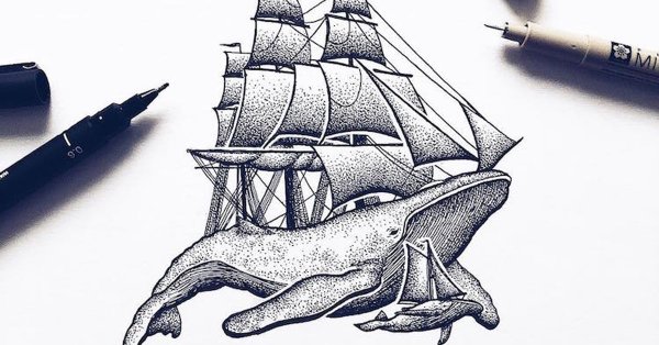 Простые рисунки лайнером