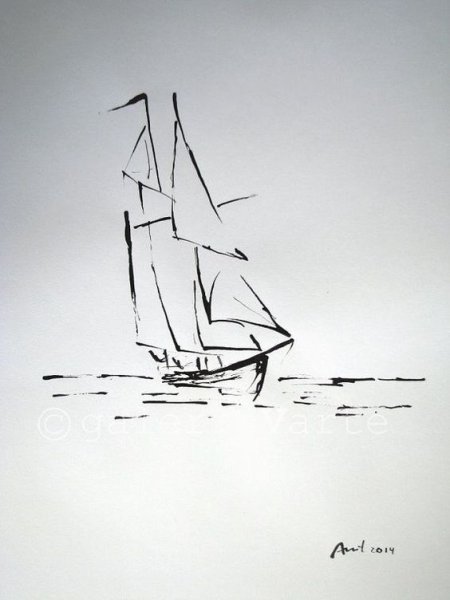 Корабль зарисовка