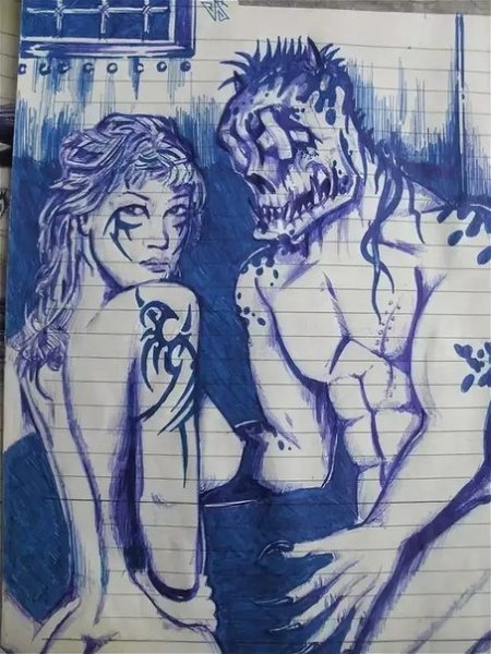 Рисунки ручкой в тетради про любовь