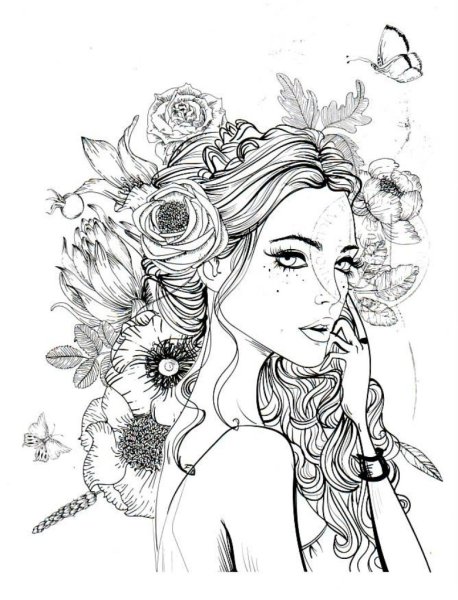 Раскраски девушки