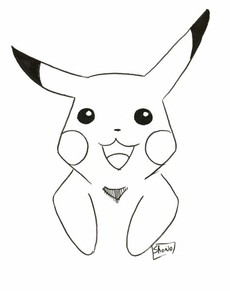 Пикачу эскиз