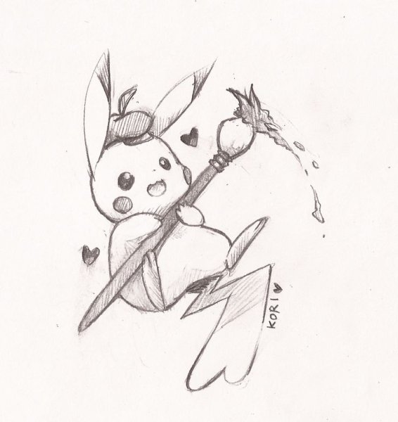 Пикачу скетч