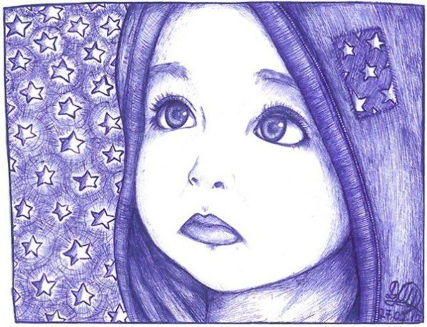 Рисование человека ручкой