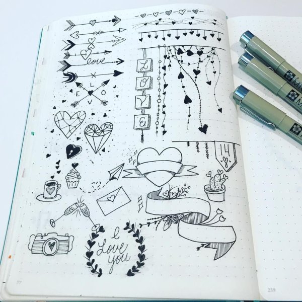 Bullet Journal дудлы