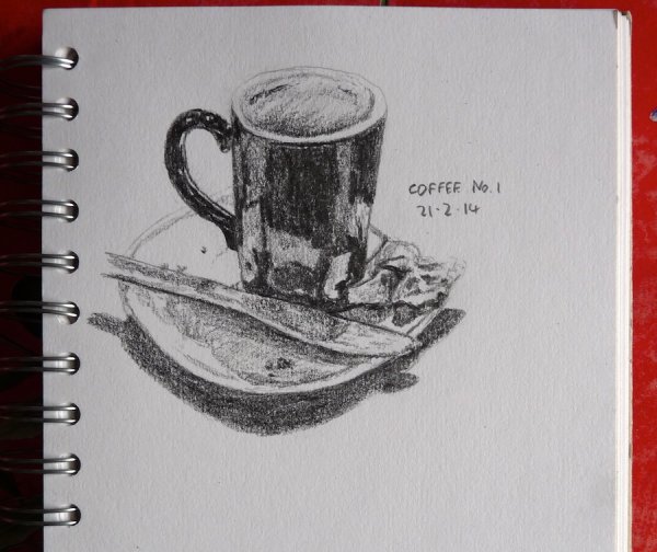 Кофе набросок