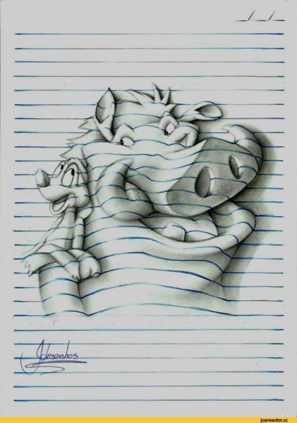 Объемные рисунки