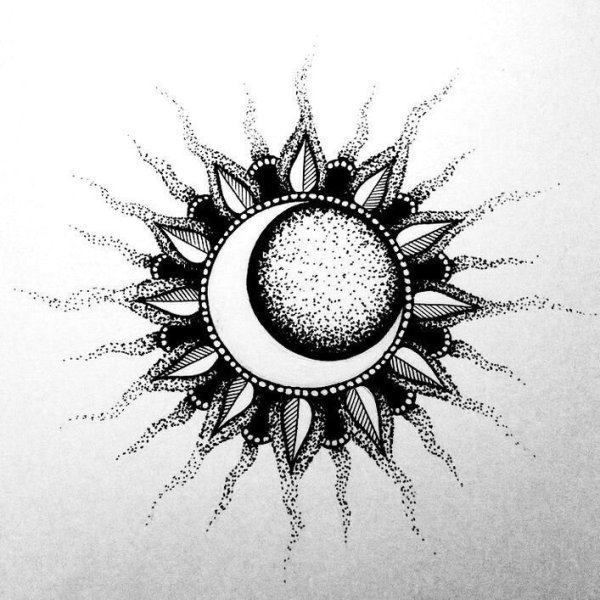 Тату солнце эскизы