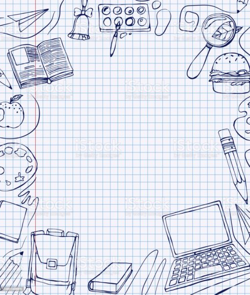 Фон Школьная тетрадь в клеточку