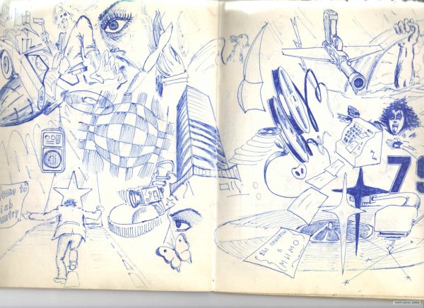 Наброски в тетради