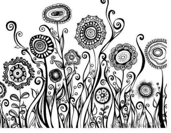 Дудл цветочки