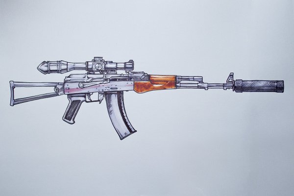Рисунок Калашникова АК 74