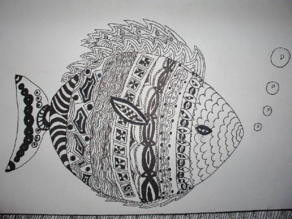 Рисование гелевыми ручками