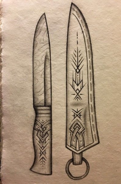 Орнамент на ножнах