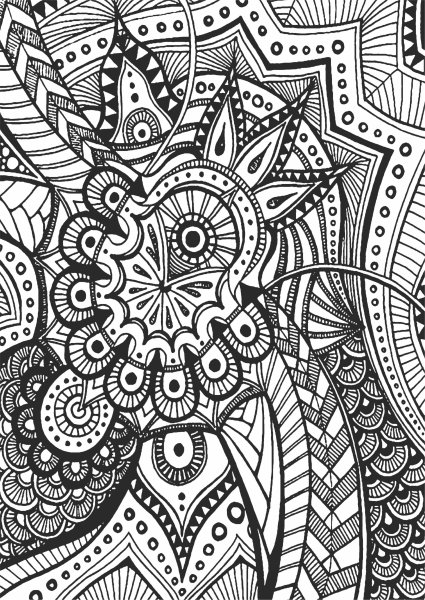 Арт терапия Зентангл