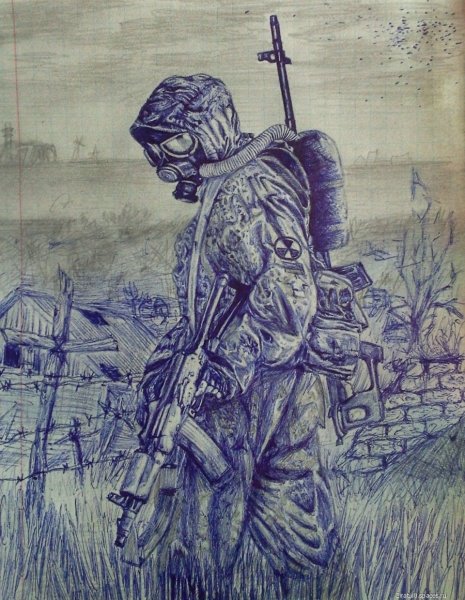 Сталкер рисунки