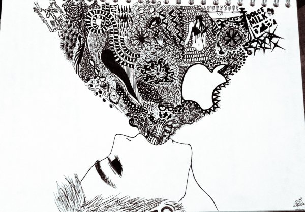 Рисунок гелиевой рочкой