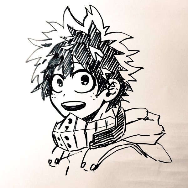 Мидория Изуку раскраска