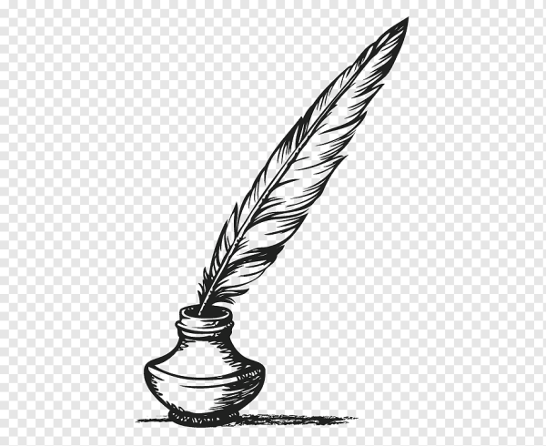 Перо и чернила без фона