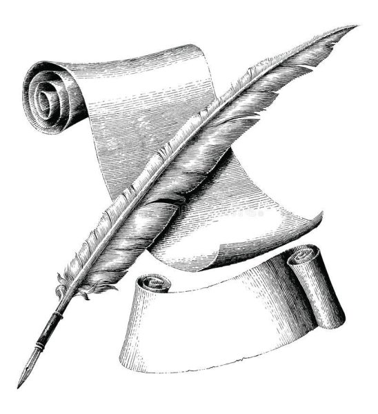 Перо и бумага рисунок