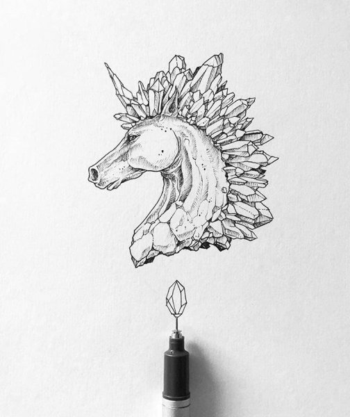 Единорог эскиз