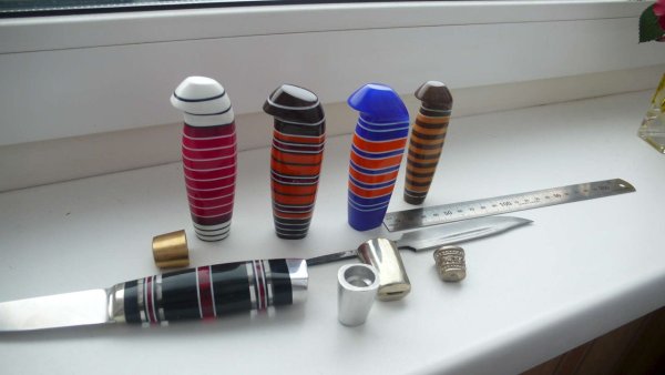 Наборная рукоять из оргстекла