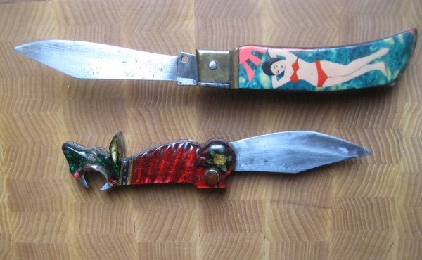 Выкидной нож оргстекло зоновский