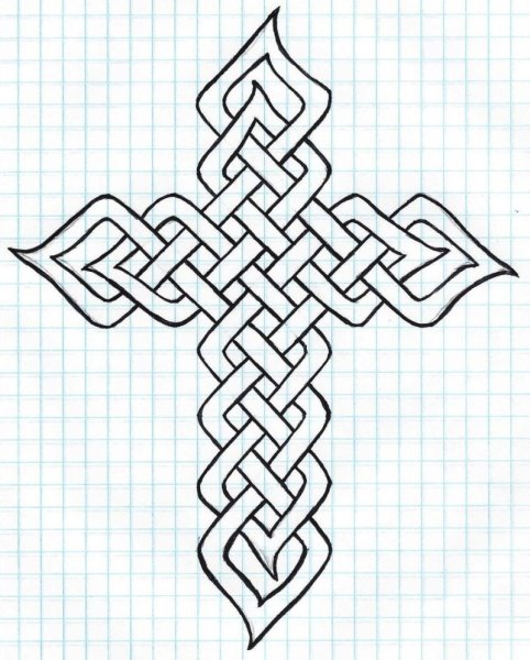 Кельтский узел крест