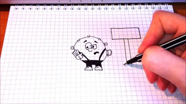 Рисунки в тетради