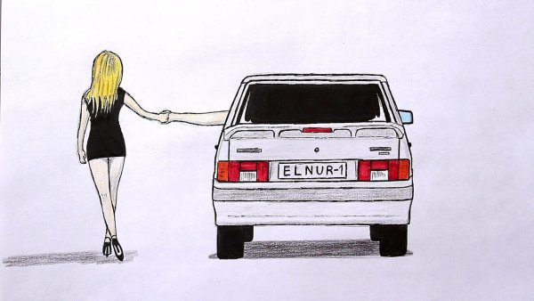 ВАЗ 2114 рисунок