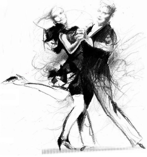 Блондин зовет на танец арт