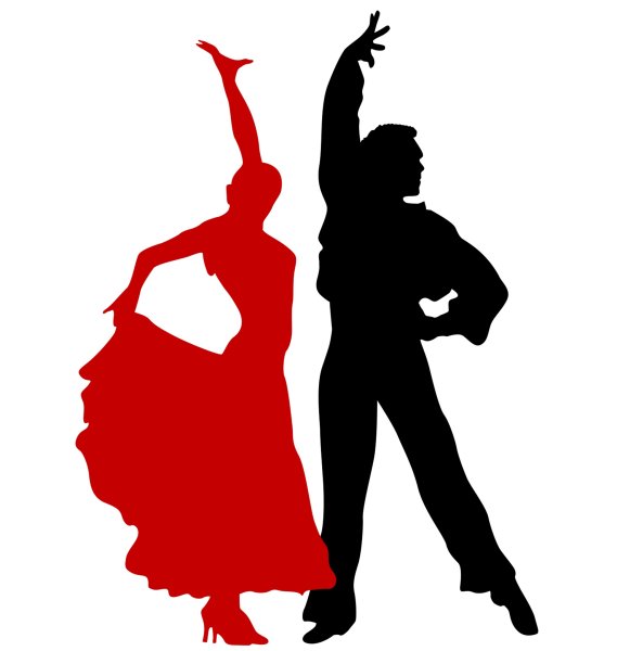 Силуэт танцующей пары