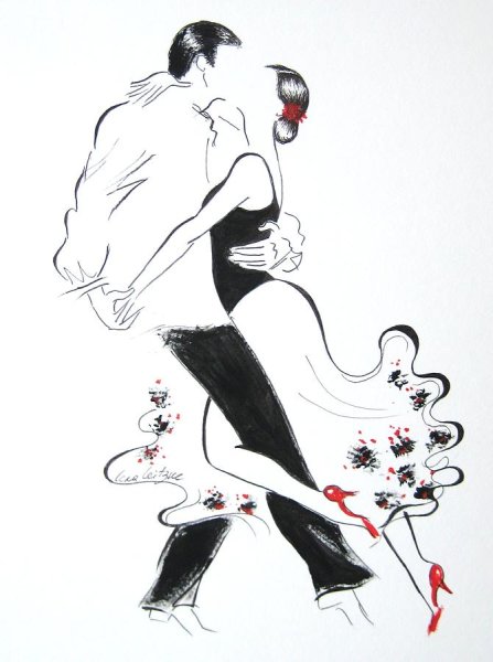 Мужчина и женщина Графика