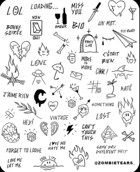 Тату эскизы небольшие