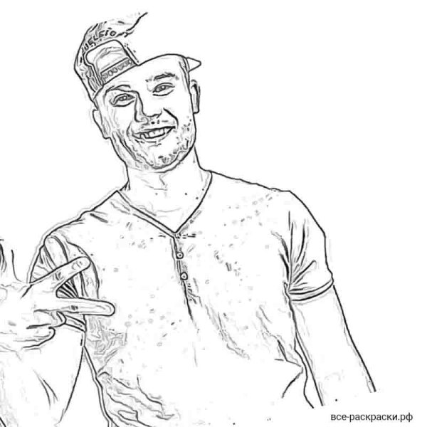 Макс Корж эскиз