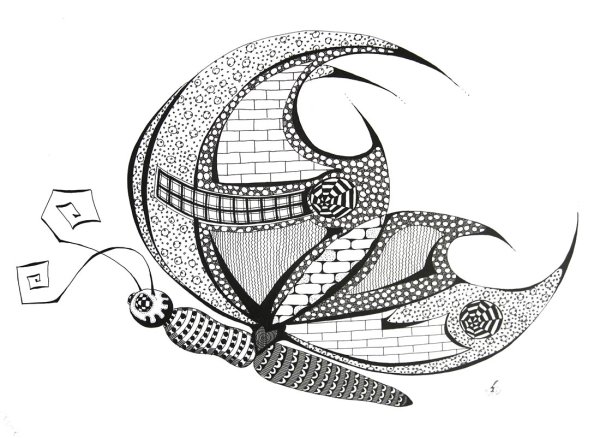 Рисунки Графика гелевой ручкой