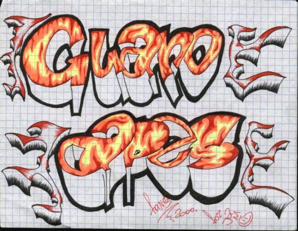 Надписи ручкой в тетради