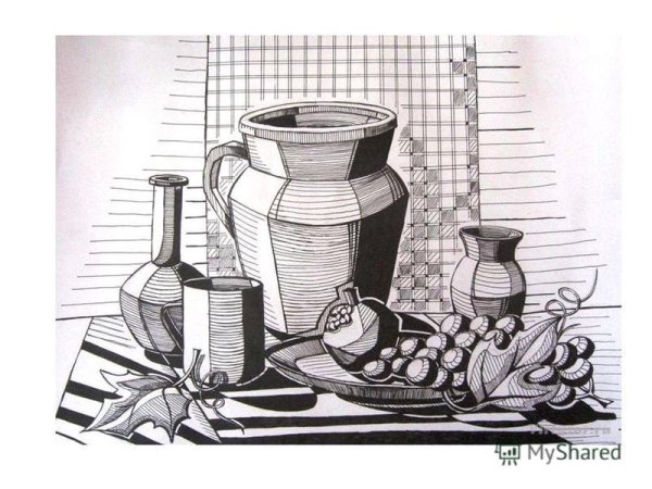 Натюрморт линиями